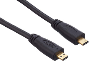 SYSTEM-S Micro HDMI Stecker auf Micro HDMI Stecker Kabel 26cm