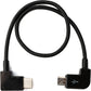 SYSTEM-S Micro USB auf 3.1 Typ C gewinkelt Kabel 30cm für Bosch Intuvia eBike