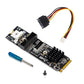 SYSTEM-S NVME Kabel 20 cm M-key NGFF Stecker zu USB 3.1 & 2.0 Front Panel Typ E Buchse