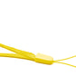 SYSTEM-S collar lanyard carrying strap with loop in yellow for smartphone MP3 player
