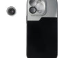 Obiettivo macro 2,8x filtro HD con custodia nera per iPhone 14 Pro