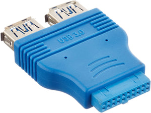 Intestazione della scheda madre System-S da 20 pin a 2X USB A 3.0. adattatore