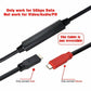 SYSTEM-S USB 3.1 One Way Kabel 8 m Typ C Stecker zu Stecker Repeater in Schwarz
