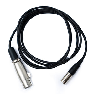 Cable de Audio SYSTEM-S 150cm Adaptador Mini XLR Macho de 3 Pines a XLR Hembra de 3 Pines Negro