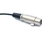 SYSTEM-S Audio Kabel 50 cm Mini XLR 3 polig Stecker zu XLR 3 polig Buchse Adapter Schwarz