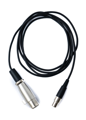 Cable de Audio SYSTEM-S 150 cm Adaptador Mini XLR hembra de 3 pines a XLR hembra de 3 pines negro