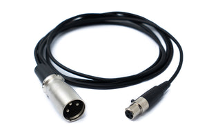 Cable de Audio SYSTEM-S 150cm Adaptador Mini XLR hembra de 3 pines a XLR macho de 3 pines negro