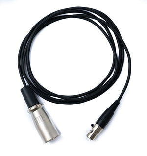 Cable de Audio SYSTEM-S 150cm Adaptador Mini XLR hembra de 3 pines a XLR macho de 3 pines negro