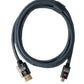 SYSTEM-S HDMI 2.1 Kabel 150 cm Typ A Stecker zu Micro Stecker geflochten Schwarz