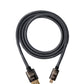 SYSTEM-S Cable HDMI 2.1 100 cm adaptador tipo A macho a micro macho trenzado negro