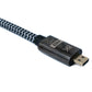 SYSTEM-S HDMI 2.1 Kabel 150 cm Typ A Stecker zu Micro Stecker geflochten Schwarz