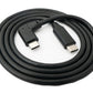 Cable USB 3.1 100 cm Adaptador angular tipo C macho a macho en color negro