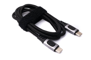 SYSTEM-S USB 3.1 Gen 2 cable 150 cm type C male to male braided adapter