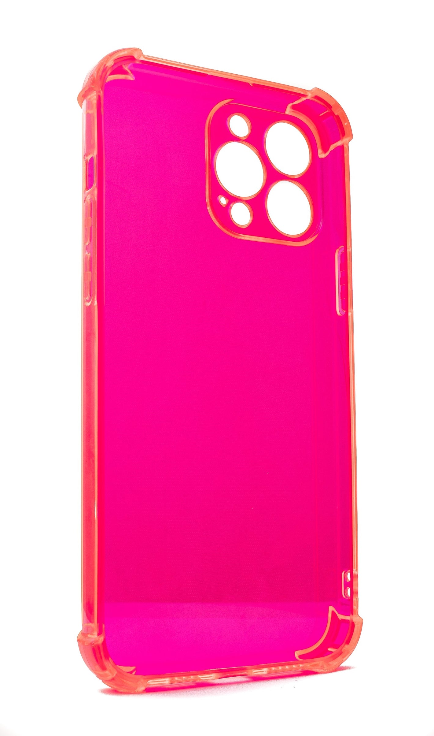 Coque de protection en silicone SYSTEM-S en coque transparente rose pour iPhone 13 Pro Max