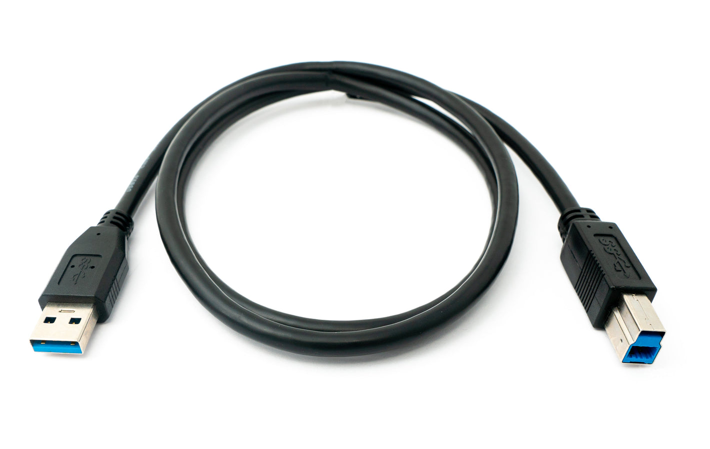 SYSTEM-S USB 3.0 cable 100 cm type B male to A male adapter in black