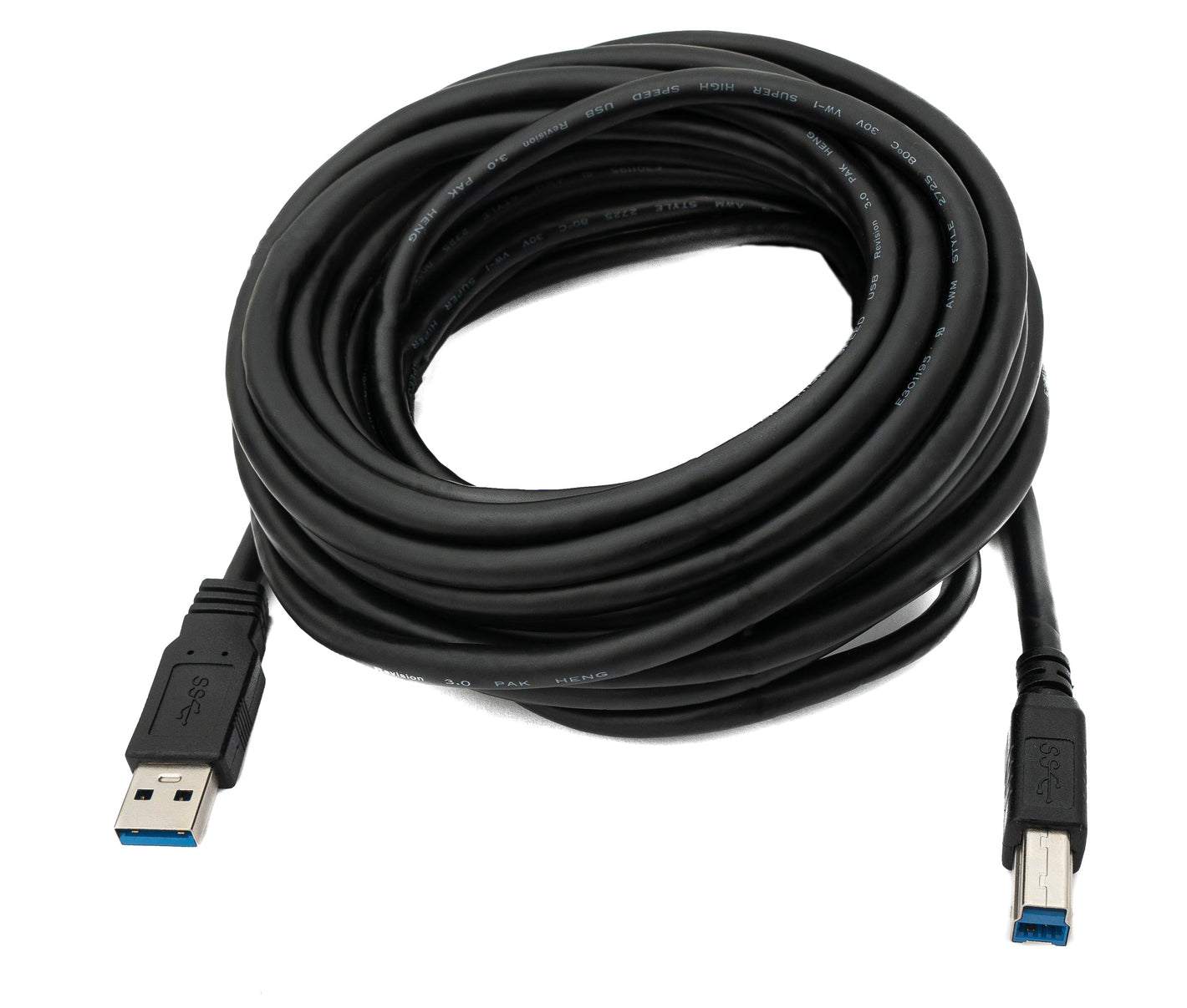 Cable USB 3.0 de 8 m adaptador tipo B macho a A macho en color negro
