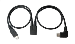 USB 3.1 Cable 30 cm Mini B Female to Male & Micro B Male Angled Black