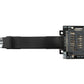 SYSTEM-S SD Karte 10 cm Kabel Micro SD Stecker zu Standard Buchse Verlängerung Adapter