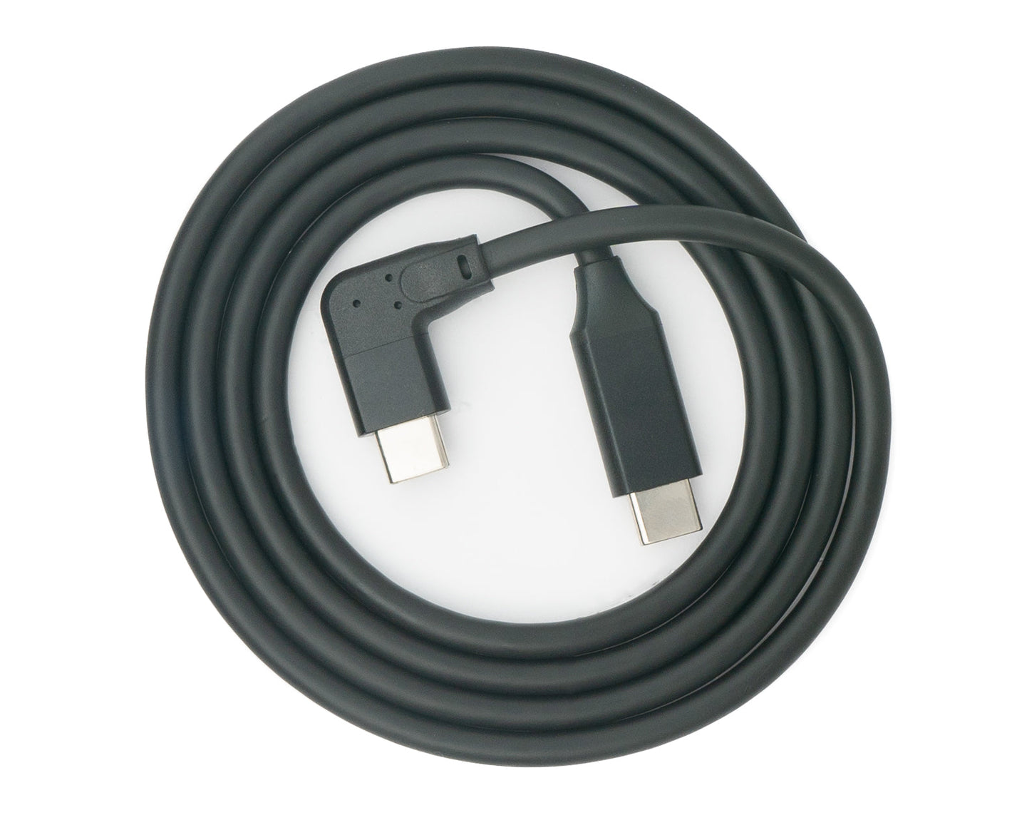 SYSTEM-S USB 3.1 cable 100 cm type C male to male angle adapter in black