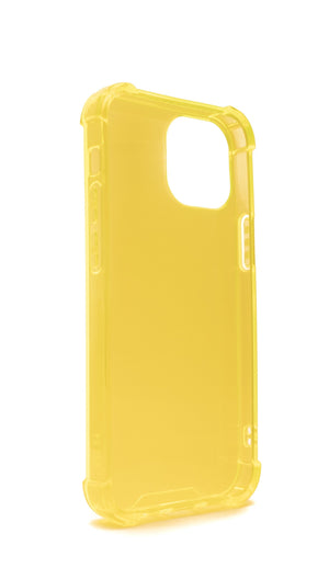 Coque de protection en silicone SYSTEM-S en coque transparente jaune pour iPhone 13 Mini