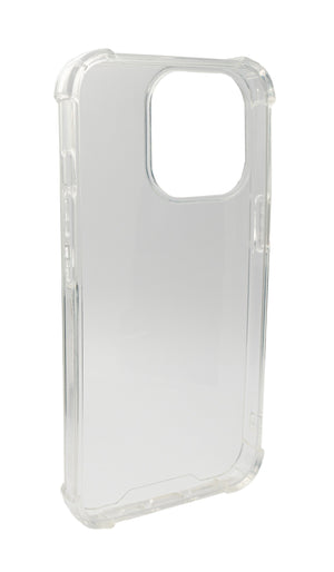 Funda protectora de silicona SYSTEM-S en funda transparente blanca para iPhone 13 Pro Max