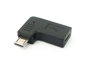 SYSTEM-S USB 3.1 Adapter Typ C Buchse zu 2.0 Micro B Stecker Winkel  Rechts