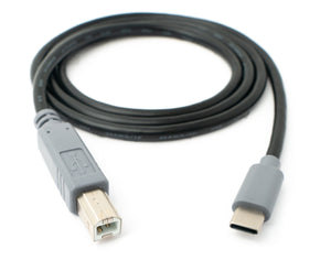 Cable USB 3.1 100 cm Adaptador Tipo C macho a 2.0 Tipo B macho en color negro