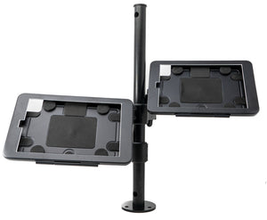 Support de table double SYSTEM-S 360° verrouillable pour iPad Mini 6 (2021) noir