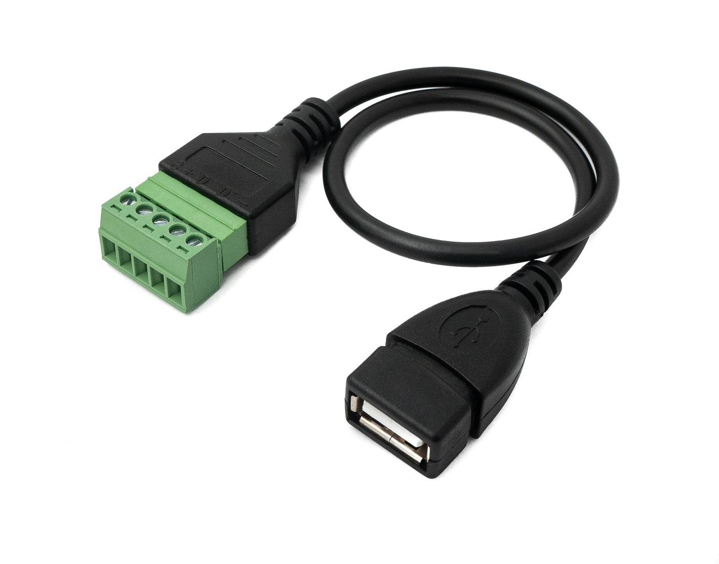 Cable SYSTEM-S USB 2.0 30 cm tipo A hembra a conector PCB 5 pines adaptador negro