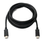 SYSTEM-S USB 3.1 Kabel 3 m Typ C Stecker zu Stecker Adapter in Schwarz