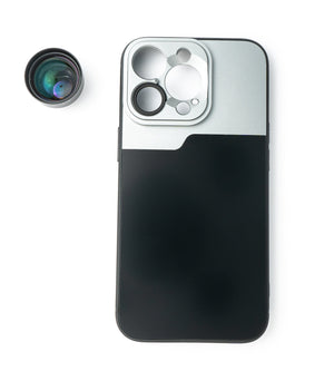 Objectif zoom 3x, filtre téléobjectif avec étui noir pour iPhone 13 Pro