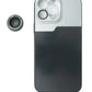 SYSTEM-S Makro Linse 2.8x HD Filter mit Hülle in Schwarz für iPhone 13 Pro Max