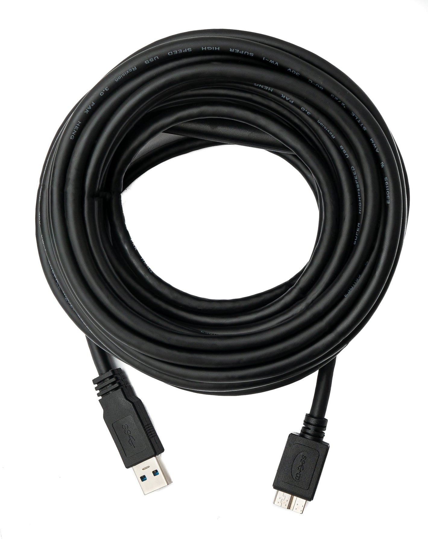 Cable USB 3.0 8 m Adaptador Micro B macho a A macho en color negro