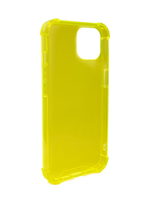 Custodia protettiva in silicone in custodia trasparente gialla per iPhone 13