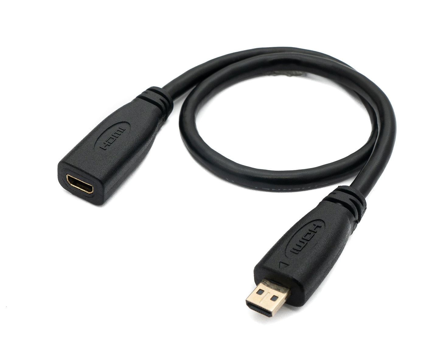 Micro cavo HDMI adattatore femmina-maschio da 30 cm in nero