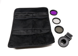 SYSTEM-S Filtre UV CPL FLD Set Kit d'objectif 37 mm avec sac à clip en noir