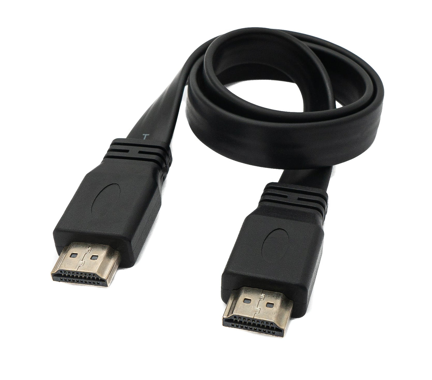 Cavo HDMI 1.4 Adattatore piatto standard maschio-maschio da 50 cm in nero