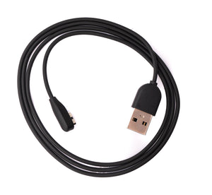 SYSTEM-S USB 2.0 Cable 100 cm Charging Cable for Aftershokz Aeropex Wireless Headphones Black