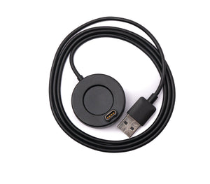 SYSTEM-S USB 2.0 Kabel 100 cm Ladekabel für Garmin Venu 1 2 2S SQ Lily Smartwatch Schwarz