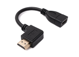 Cavo HDMI 1.4 Adattatore angolare standard maschio-femmina da 15 cm in nero