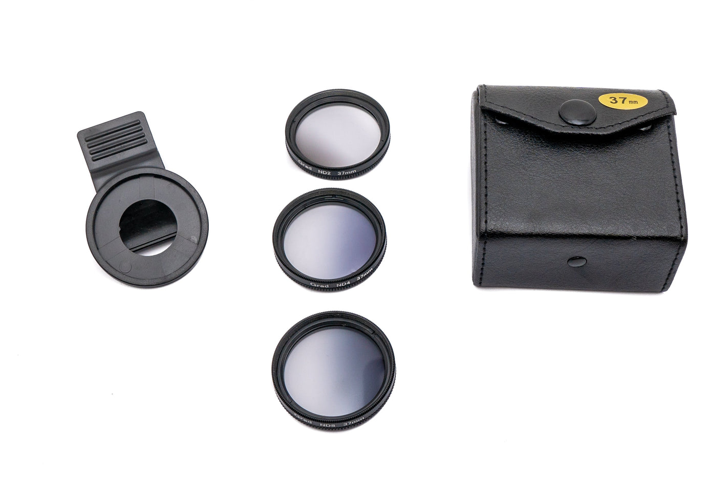 SYSTEM-S ND Linse Set Neutraldichte Übergang Filter Graufilter mit Clip Tasche Schwarz