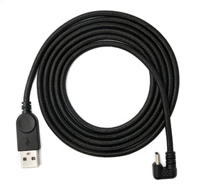 Cable USB 3.1 SYSTEM-S 1,5m Tipo C macho a 2.0 A macho trenzado ángulo 180° negro