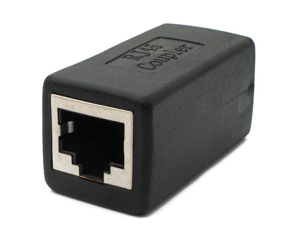 Adaptateur LAN SYSTEM-S Prise RJ45 vers prise Câble adaptateur Ethernet en noir