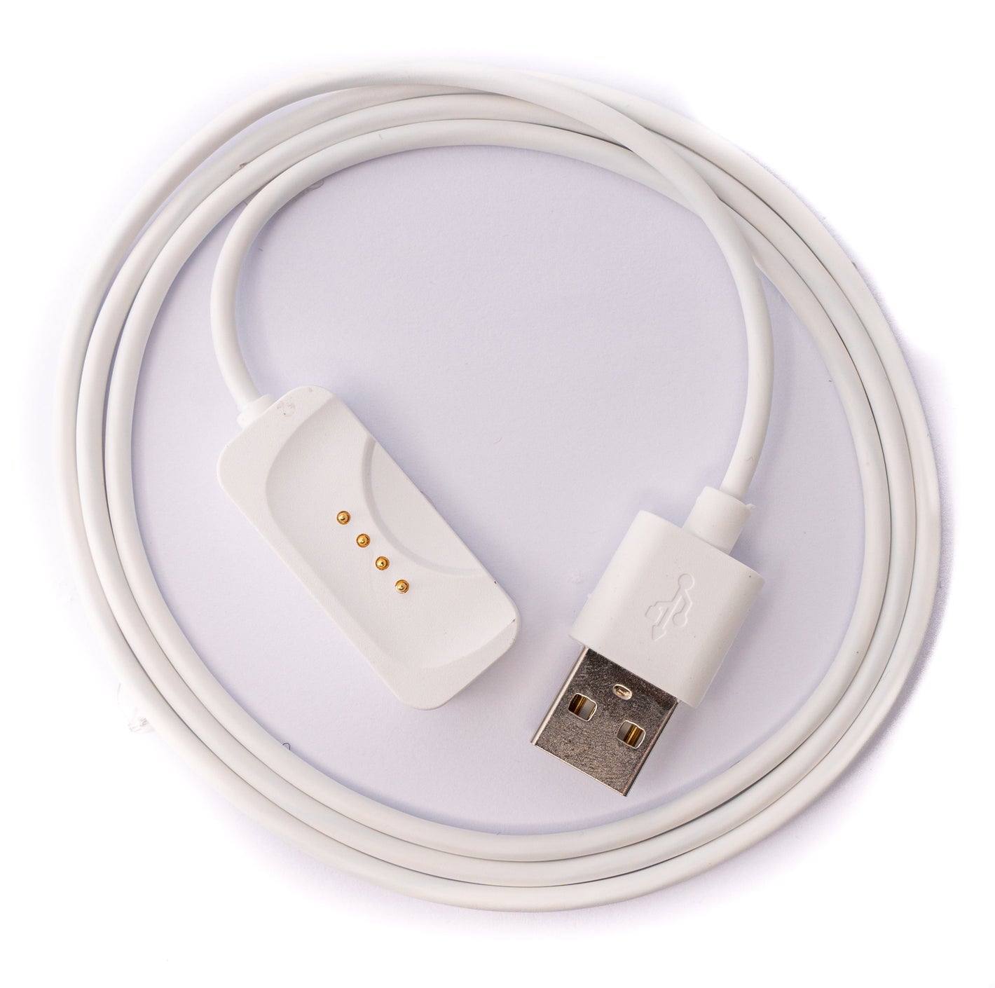 SYSTEM-S USB 2.0 cable 100 cm charging cable for Oppo Watch 2 Smartwatch in white