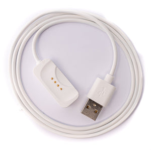 Cable USB 2.0 SYSTEM-S Cable de carga de 100 cm para smartwatch Oppo Watch 2 en color blanco