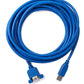 Cable SYSTEM-S USB 3.0 5 m tipo A adaptador de tornillo macho a hembra en color azul