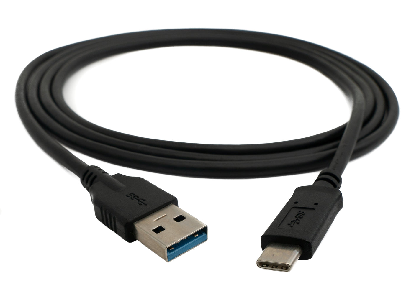 SYSTEM-S USB 3.1 Kabel 150 cm Typ C Stecker zu 3.0 Typ A Stecker in Schwarz