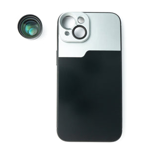 Zoom lens 3x telephoto lens filter with case in black for iPhone 13