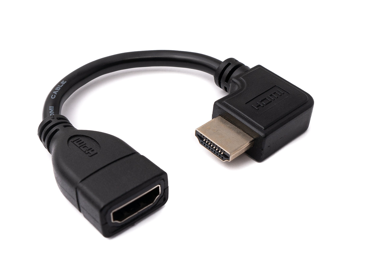 Cavo HDMI 1.4 Adattatore angolare standard maschio-femmina da 15 cm in nero