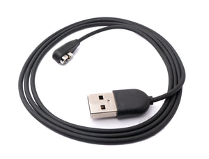 SYSTEM-S USB 2.0 Kabel 100 cm Ladekabel für Aftershokz Aeropex Wireless Kopfhörer Schwarz